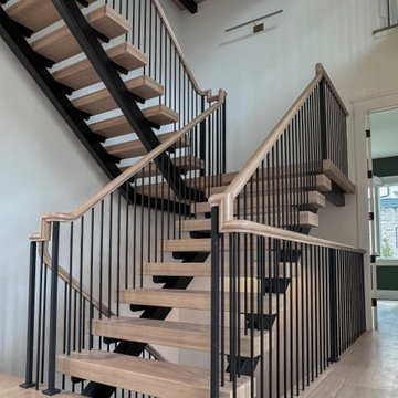 Project #122 | Freestanding Steel & Wood Staircase