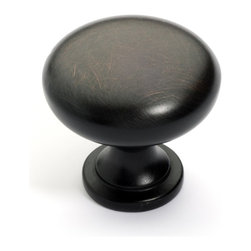Dynasty Hardware - Classic Cabinet Knob, Aged Oil Rubbed Bronze - Cabinet And Drawer Knobs