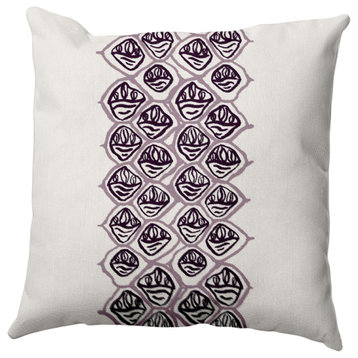 Reverse Stack Outdoor Pillow, Purple, 20"x20"