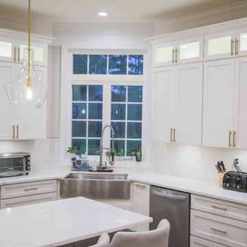 Modern Kitchen Remodel in Frederick County, MD with chic kitchen appliances