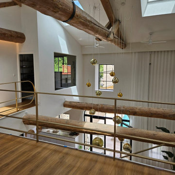 Garde corps art déco dans une magnifique grange auvergnate