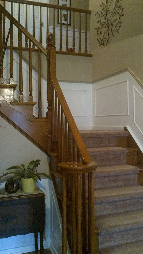 Help with color for staircase -balusters, skirtboard, newel...