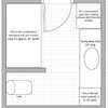 Help with 7X8 bathroom layout