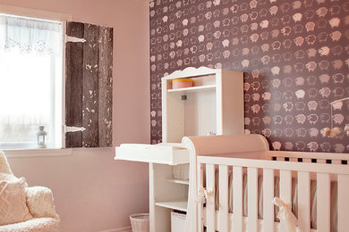 Inspiration for a contemporary nursery remodel in Montreal