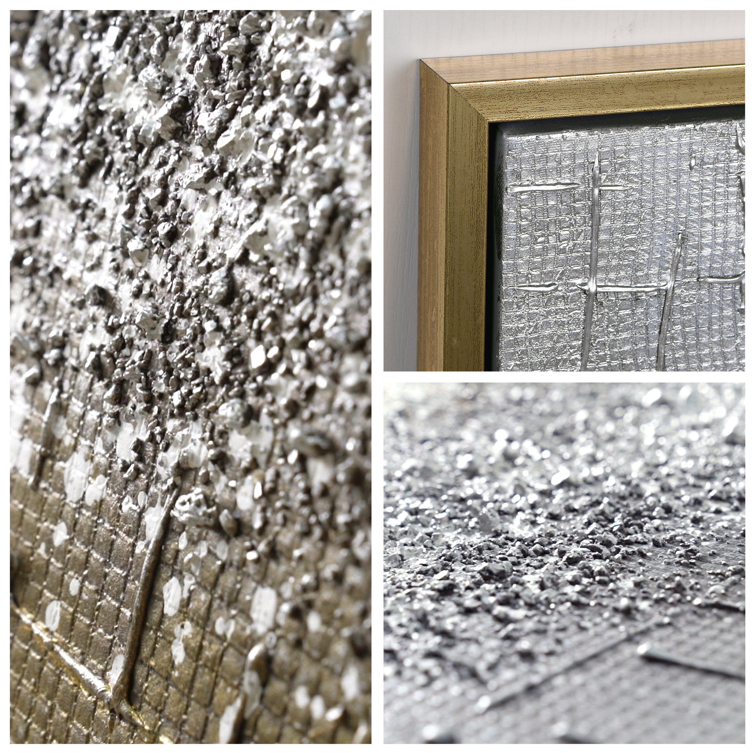 Matter Abstract Textured Metallic Hand Painted Wall Art by Martin Edwards