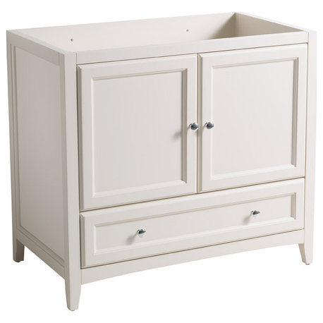 36" Oxford Bathroom Cabinet, Base: Antique White, Base Only