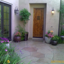 entry way and front door