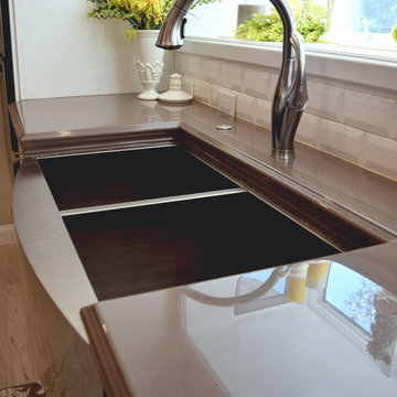 Simple (but elegant!) Gray Epoxy Countertops