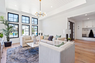 Inspiration for a cottage family room remodel in San Francisco
