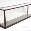 Display Case For Cruise Liner Mid Wooden Display Case for Model Ships
