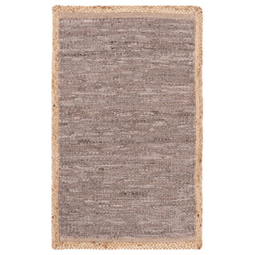 Safavieh Cape Cod Collection CAP901 Rug, Light Grey/Natural, 4'x6'