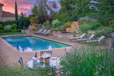 Pool - mediterranean pool idea in San Francisco