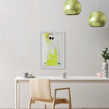 "Neon Fashion Trend" Framed Painting Print