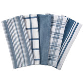 3pcs Soft & Absorbent Kitchen Hand Towels With Cut Corners, Cleaning  Cloths, Blue