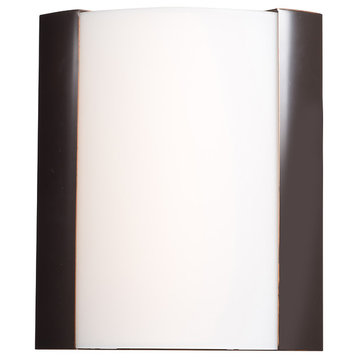 West End, s Dimmable LED Wall Fixture, Bronze, BRZ With Opal, OPL diffuser