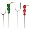 Sunnydaze Marshamllow Roasting Sticks 4-Piece Skewer Set with Multicolor Handles
