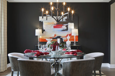 Urban dining room photo in Indianapolis