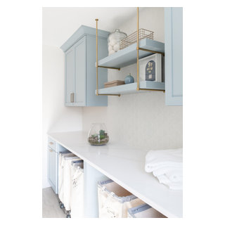 A Bright New Spin on Laundry Day - Beach Style - Laundry Room - DC ...