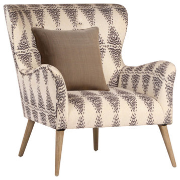 Franklin Cotton Blend Upholstered Occasional Chair, Cream