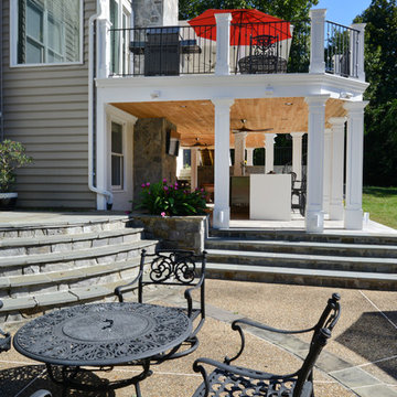 Exterior Remodel Turns Home Backyard into Gorgeous Retreat in Great Falls, Va