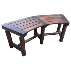 Rustic Outdoor Benches by Leigh Country