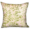 Sage Reef Apple Green Floral Luxury Throw Pillow Double Sided, 20"x36" King