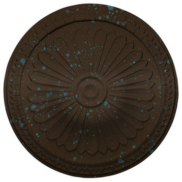 15"OD x 1 3/4"P Alexa Ceiling Medallion, Bronze Blue Patina
