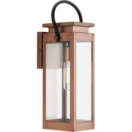 Union Square One-Light Medium Antique Copper Outdoor Wall Lantern