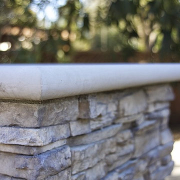 Stacked Stone Mailbox