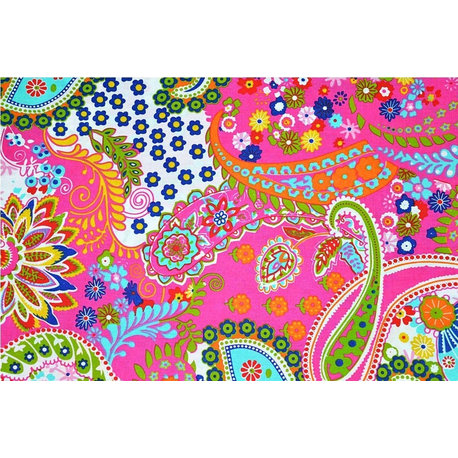 Paisley Fabric, Apparel Fabric, Quilting fabric, Fabric by the Yard 5 Yard