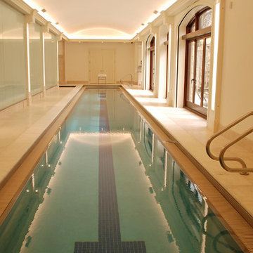 Highland Park, IL Lap Swimming Pool with Competition Perimeter Gutter