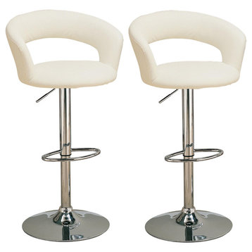 Coaster 29" Upholstered Bar Chair With Adjustable Height 120347, Set of 2