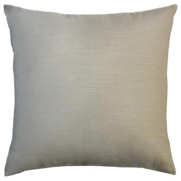 The Pillow Collection Gray Merino Throw Pillow, 24"x24"