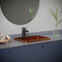 Karran KBF440 1-Hole 1-Handle Basin Faucet With Pop-up Drain, Gunmetal Grey