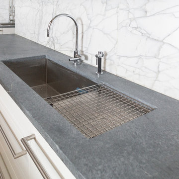 SoHo NYC Loft Kitchen With Virginia Alberene Soapstone