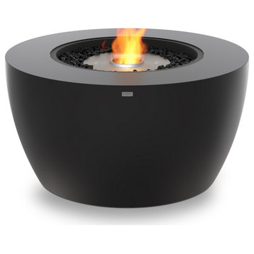 EcoSmart™ Pod 40 Concrete Fire Pit Bowl - Smokeless Ethanol Fireplace, Graphite, Ethanol Burner