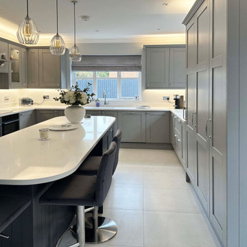 Grey Shaker Kitchen in Papworth Everard