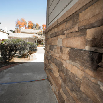 Scripps Ranch Exterior Stacked Stone And Clapboard Siding