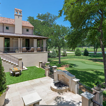 Elevated deck & putting green