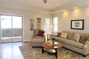 Hyde Park Staged Living Room