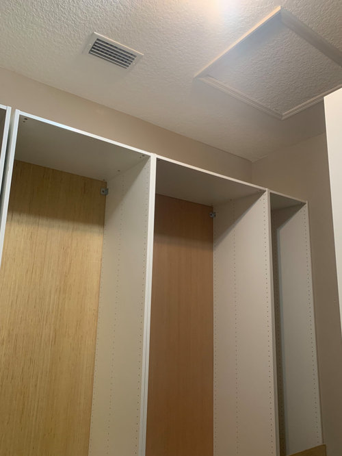 Built in closet air vent issues help!!