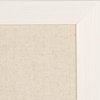 DesignOvation Beatrice Framed Linen Fabric Pinboard, White, 27x18