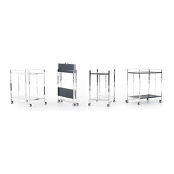 FLAT SERVING TROLLEY Yomei - Bar Carts