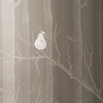 Wall paper powder room