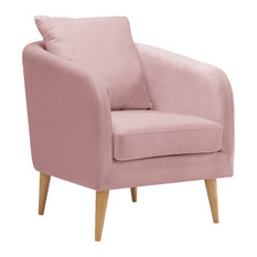 pink armchair
