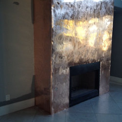 Copper Fireplace Wrap - Artwork