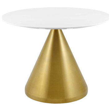 Tupelo 40" Dining Table, Gold White