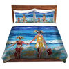 Duvet Cover Twill - Beach Babes With Bucket