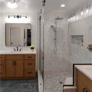 Frameless shower enclosures