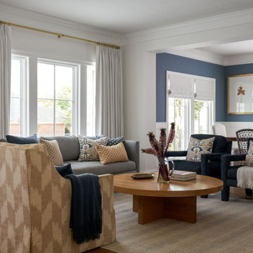 Living Room Interior Design Dallas – Custom Furnishings & Layered Neutral Palett